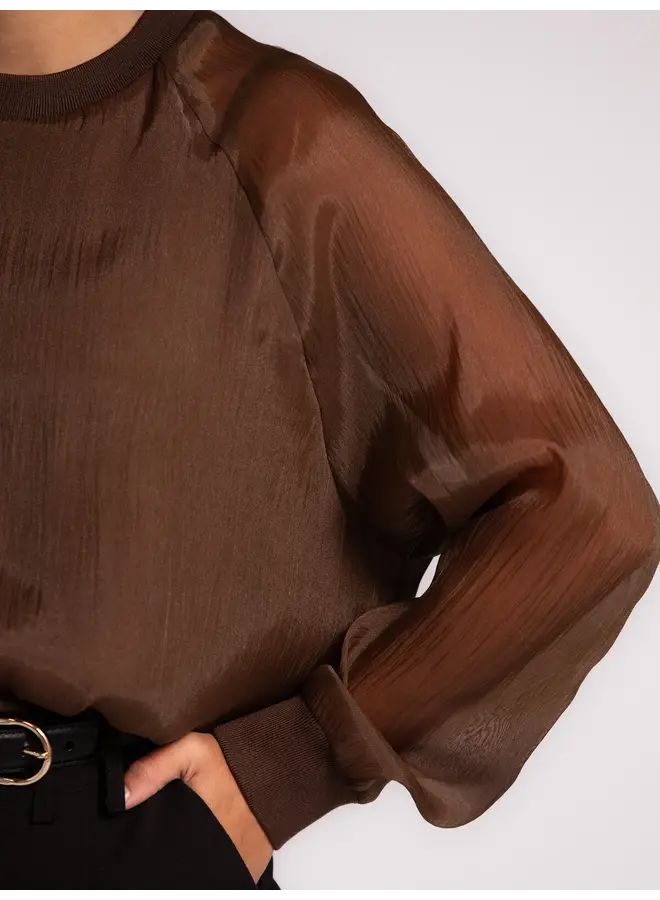 Organza Longsleeve Brown