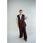 Sam Pants Lurex Bordeaux
