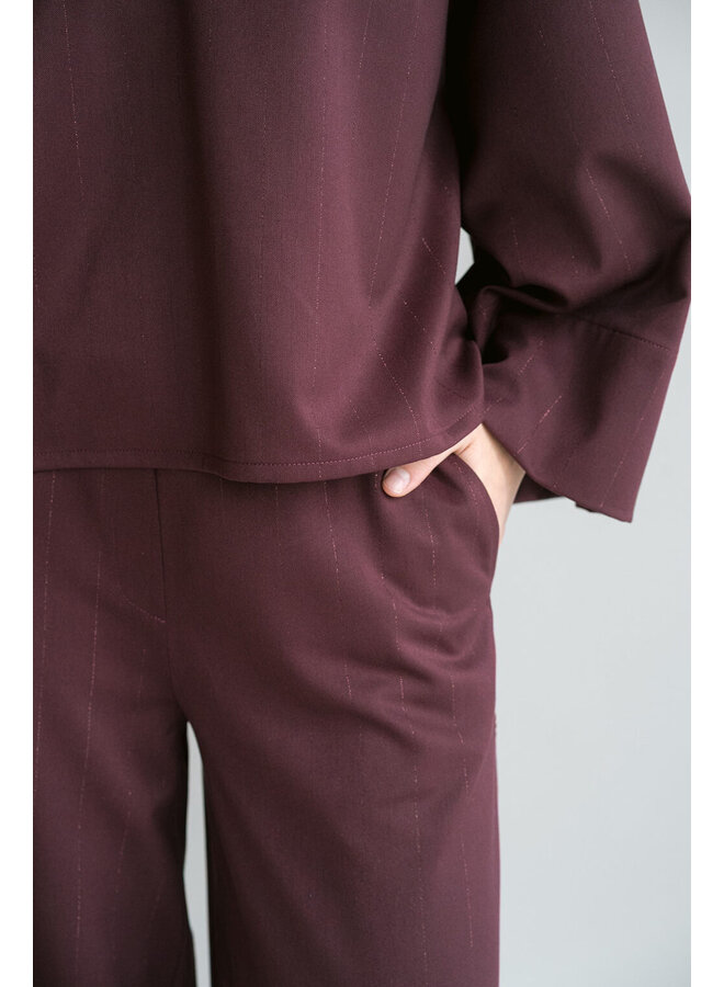 Sam Pants Lurex Bordeaux