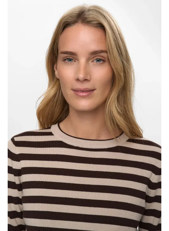 Nustripy Pullover Black Coffee