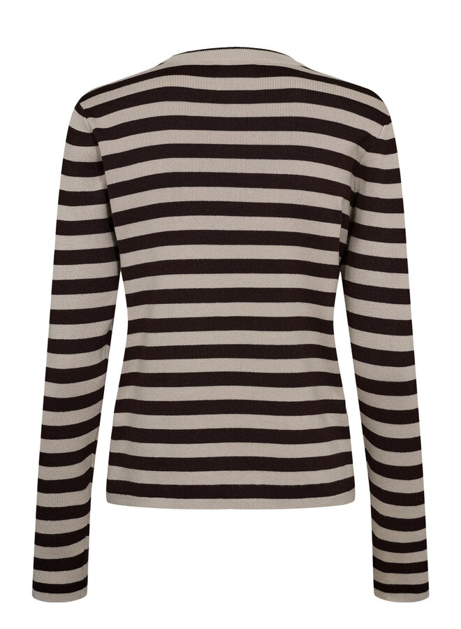 Nustripy Pullover Black Coffee