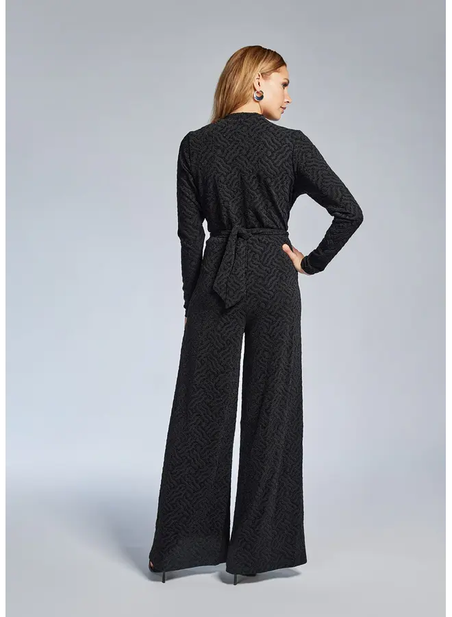 Vasili Longsleeve Jumpsuit Black