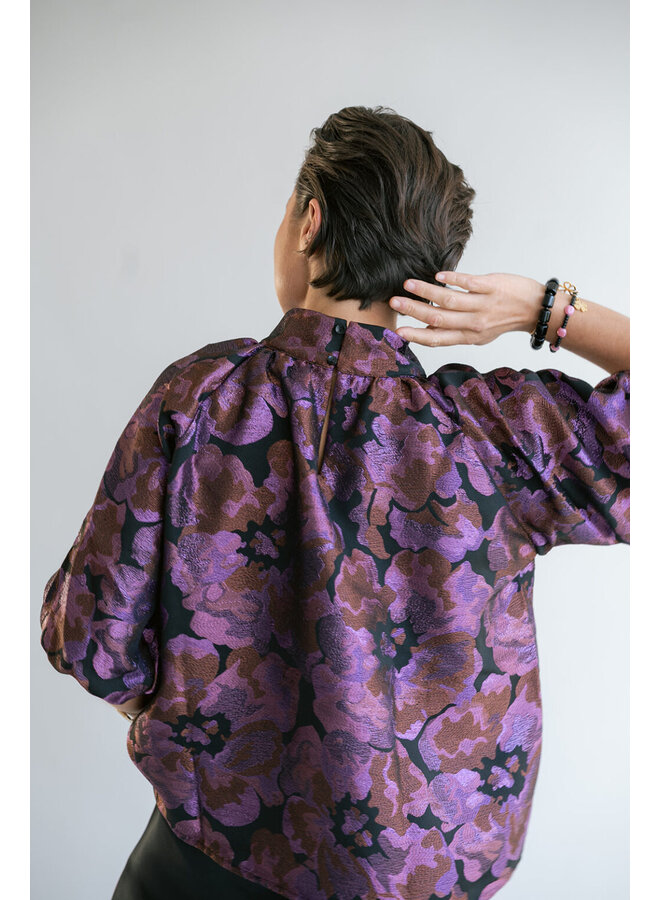 Mabel Blouse Party Fuchsia