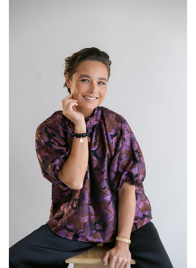 Mabel Blouse Party Fuchsia