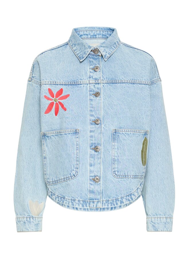 Ihbauve Jacket Light Blue Washed