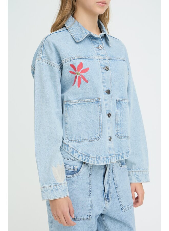 Ihbauve Jacket Light Blue Washed