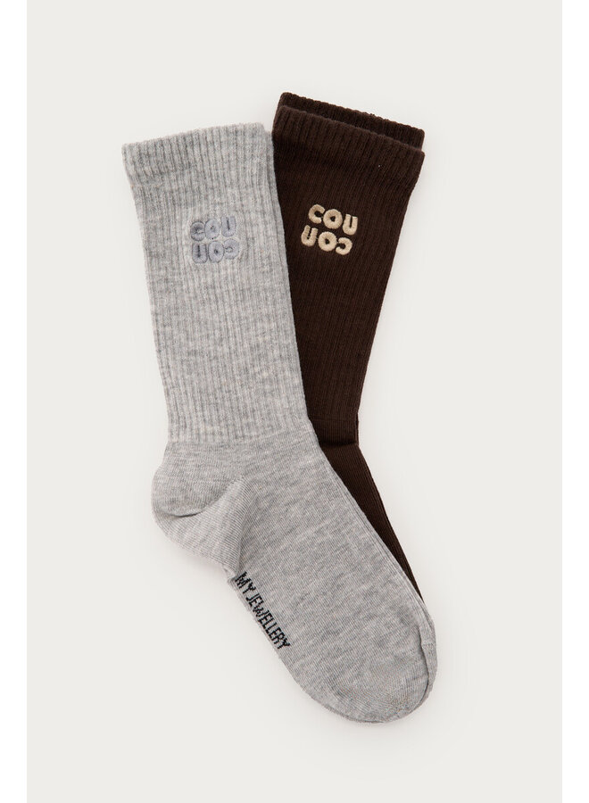 Coucou socks Dark Brown