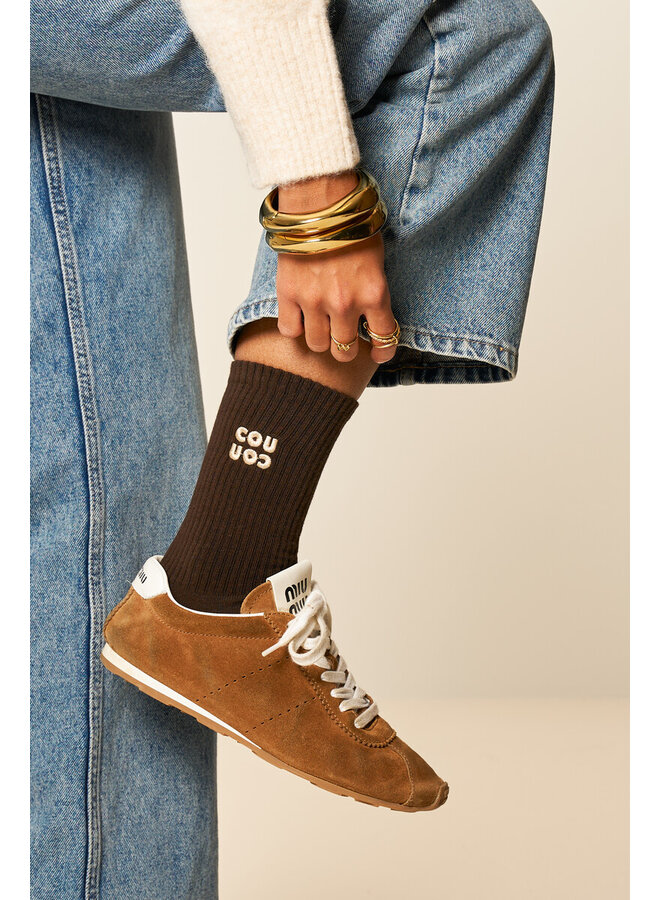 Coucou socks Dark Brown
