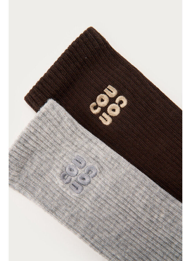 Coucou socks Dark Brown