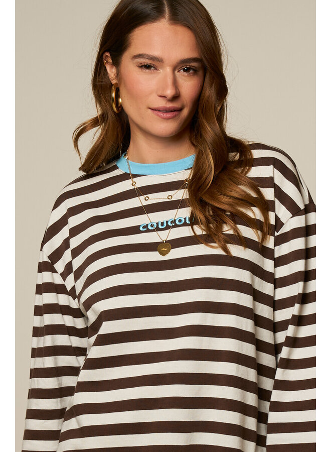 Coucou Shirt Brown Stripes