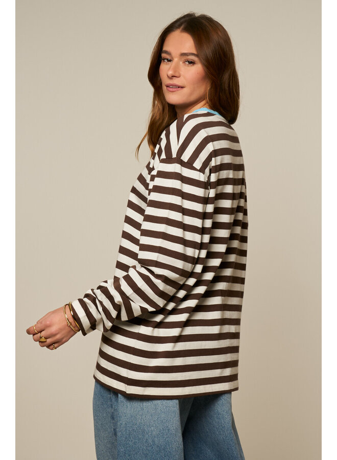 Coucou Shirt Brown Stripes