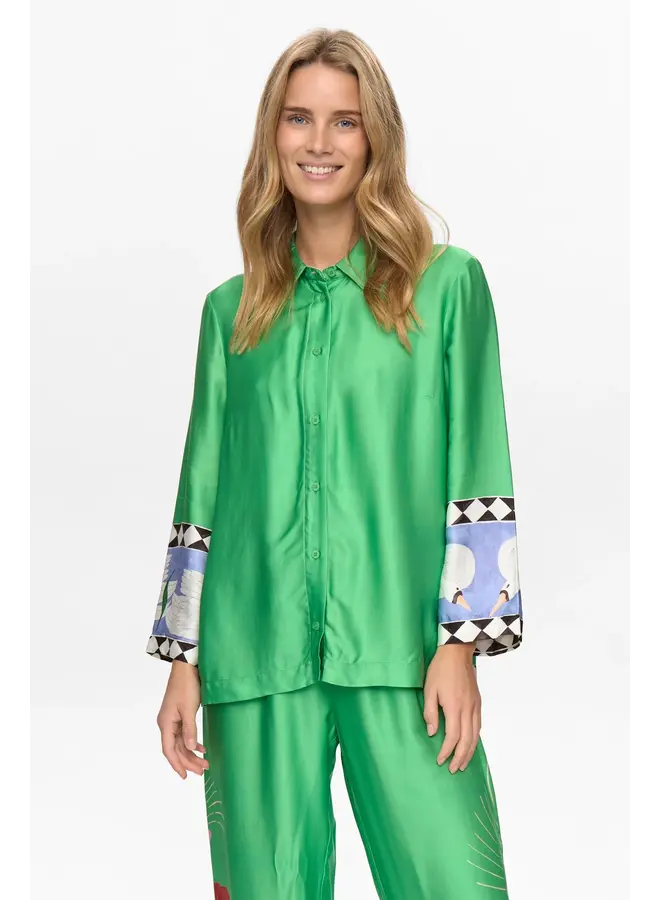 Nuadelina Shirt Vibrant Green