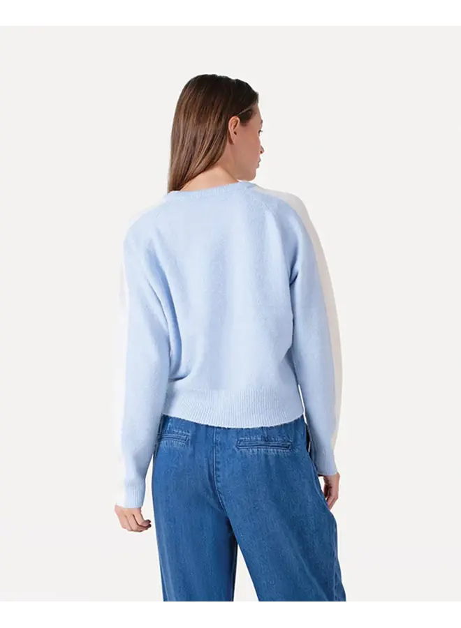 Emily Knitted Pull Sheer Blue