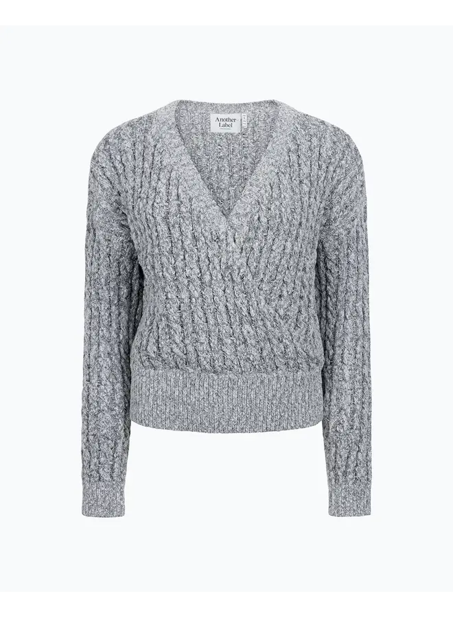 Len Knitted Pull Light Grey Melee