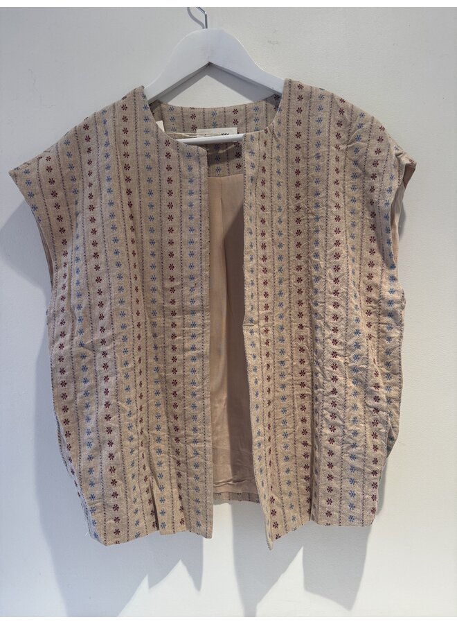 Floral Vest beige Flower