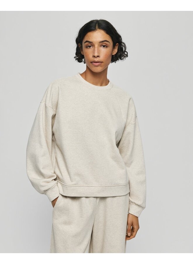 Mschtaia Briena Sweatshirt Oatmeal Melange