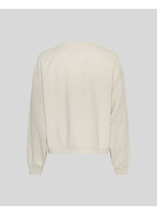 Mschtaia Briena Sweatshirt Oatmeal Melange