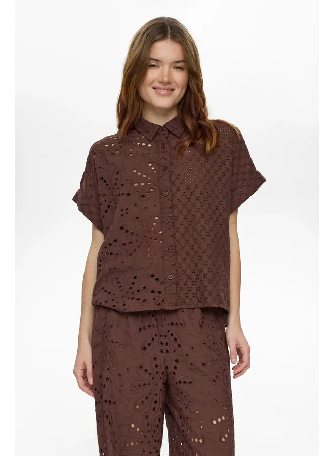 Nupalma Sleeveless Shirt Chicory Coffee