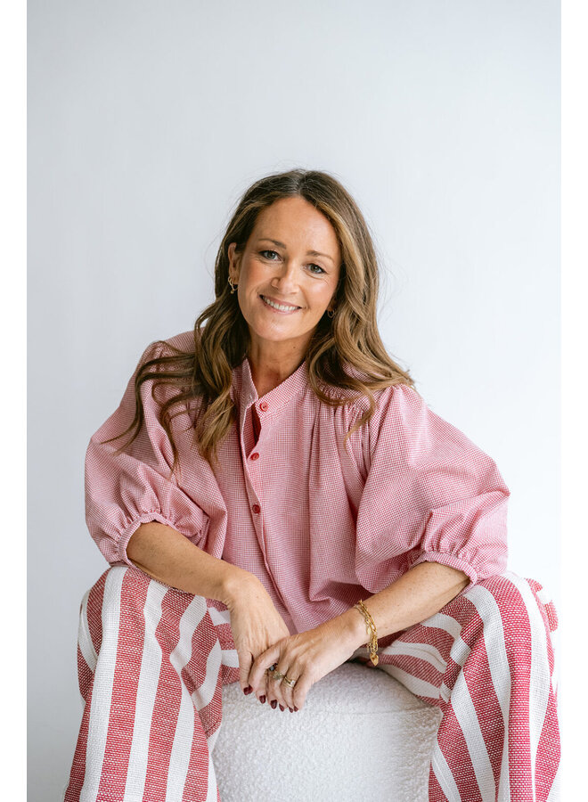 Magdalena Blouse Vichy Red
