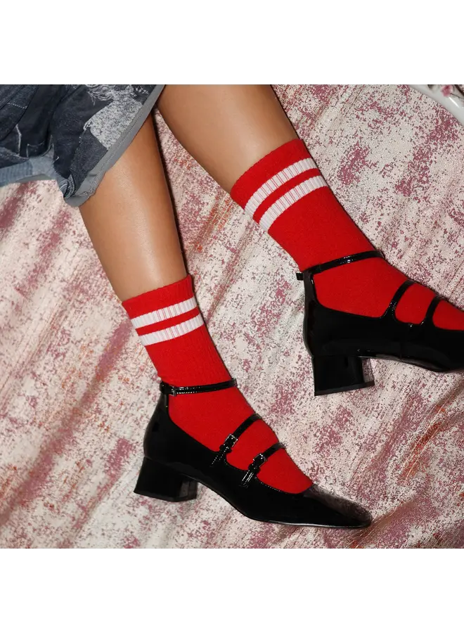 Klue Socks Organic Cotton Red White