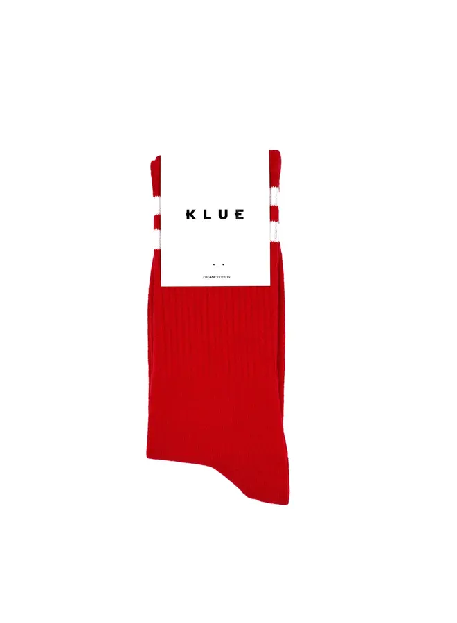 Klue Socks Organic Cotton Red White