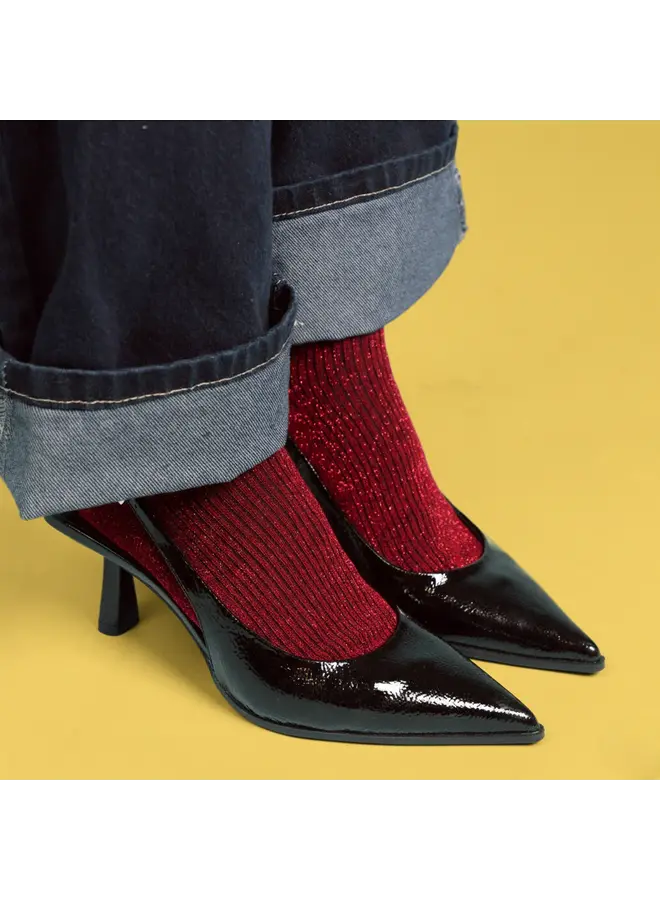 Klue Socks Cherry Glitter