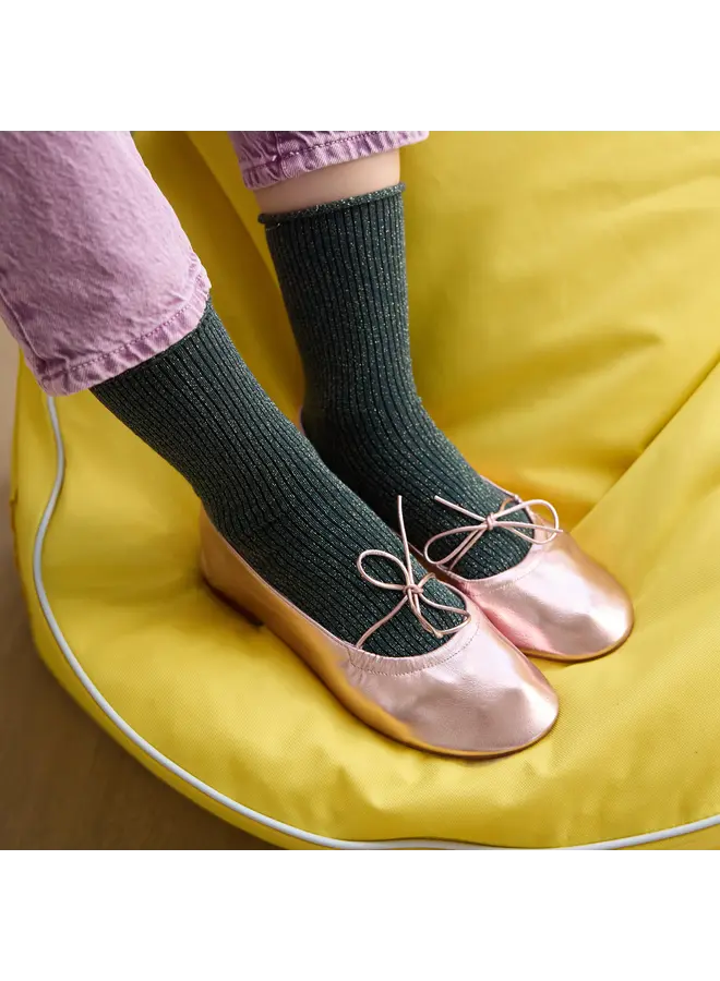 Klue Socks Green Glitter