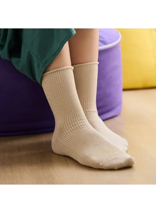 Klue Socks Beige Glitter