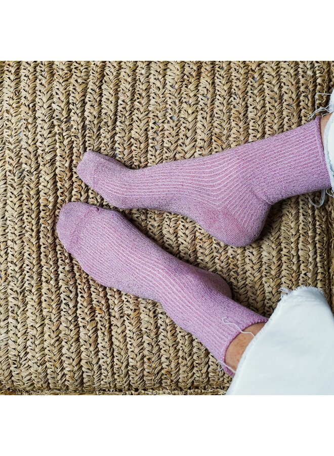 Klue Socks Pink Glitter