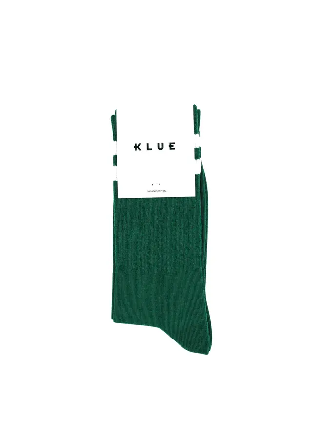 Klue Socks Organic Cotton Green and White