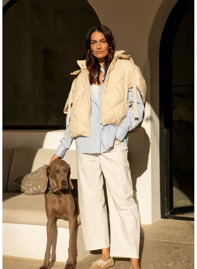 Luna Pants Barrel White