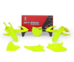R-tech Plastikkit KTM SX 85 18- neon gelb 5tlg