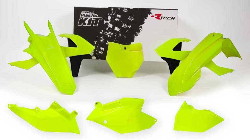 R-tech Plastikkit KTM SX/SXF 16-18 6-teilig neon gelb