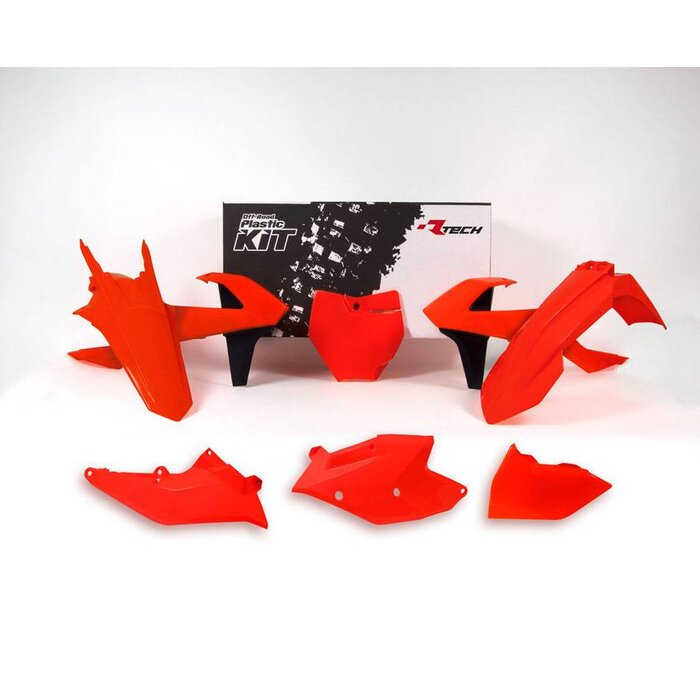 R-tech Plastikkit KTM SX/SXF 16-18 6-teilig neon orange