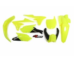 R-tech Plastikkit  YZF450F 14-17 / YZF250F 14-18 Neon Gelb 5tlg.