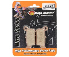 Motomaster Bremsbelege Brakepad hinten für Yamaha YZ125 / YZ250 / YZ250F / YZ450F Bj. 08-24 / Fantic XX125 / XX250 / XXF250 / XXF450 und Beta