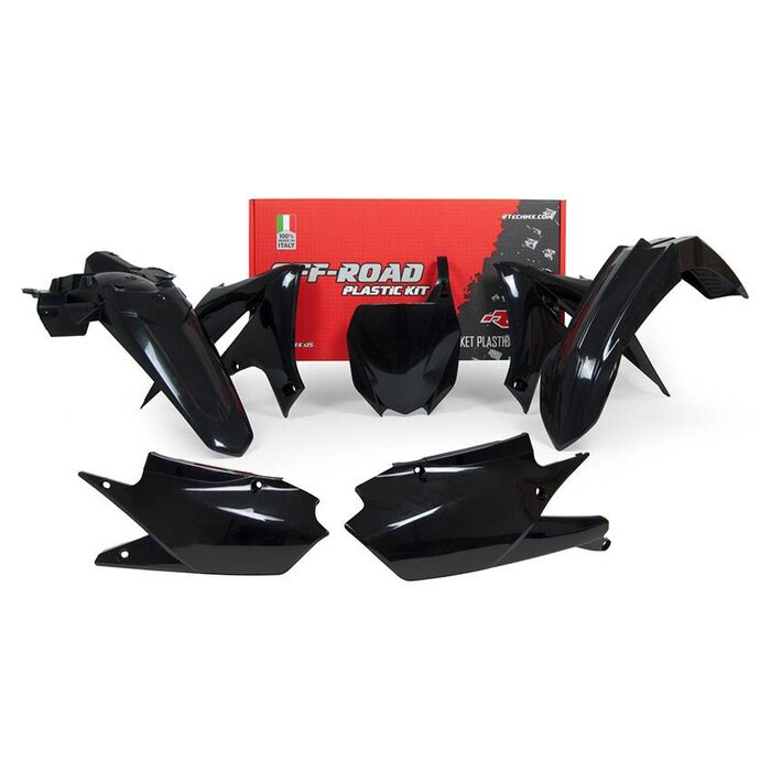 R-tech Plastikkit Yamaha YZF 450 2018- Schwarz 5tlg.