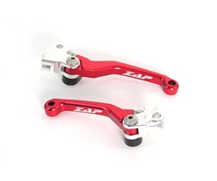 Zap Technix Competition Klapphebelsatz Suzuki RMZ 250 ab 07-, RMZ 450 ab 05- rot