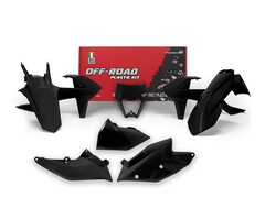 R-tech Plastikkit KTM EXC 17-19 Schwarz 6-teilig