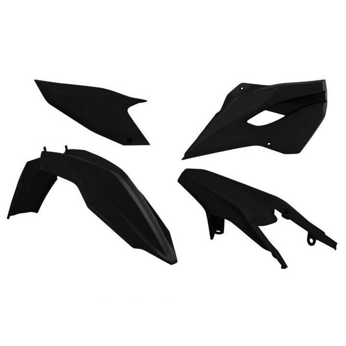 R-tech Plastikkit Husqvarna TE,FE 2014-2016  schwarz