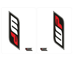 4MX Stickerset Gabel Aufkleber Fork Decal WP transparent