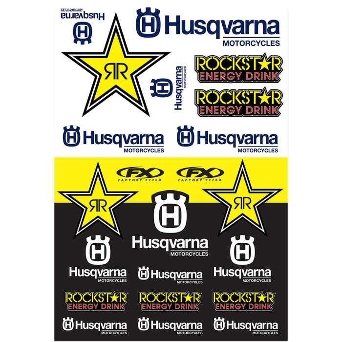 Factory Effex Universal Aufkleber-Bogen Husqvarna - Racing