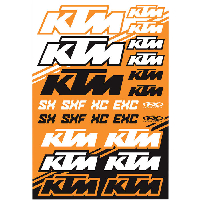 Factory Effex Universal Aufkleber-Bogen KTM