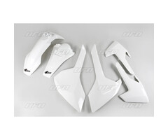 UFO Plastikkit Husqvarna FE TE TX 125 150 250 300 Bj. 17-19 weiss