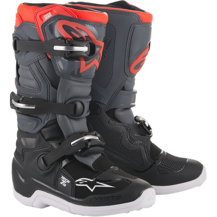 Alpinestars Stiefel Tech 7 S Jugensstiefel schwarz grau rot