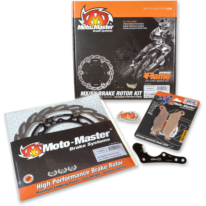 Motomaster Umbausatz 270 mm Flame Oversize-Bremssatz mit schwimmend gelagerter Bremsscheibe