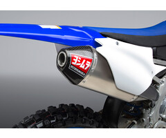 Yoshimura RS-4 Signature Series Stainless Steel Full Exhaust System Aluminum Slip-On/Carbon End Cap Yamaha YZ450F Bj. 18-19 / WR450F Bj. 19-22