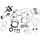 Performance - Motor - Überholsatz für Kawasaki KX250F