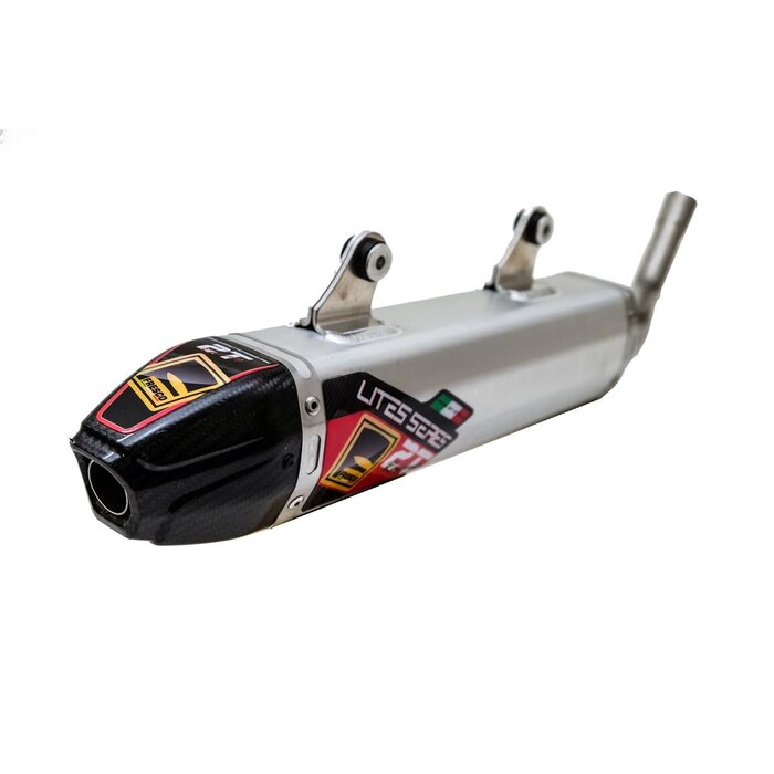Fresco Carby Muffler Auspuff Aluminium / Carbon End Cap KTM SX125 Husqvarna TC125 Bj. 19-20