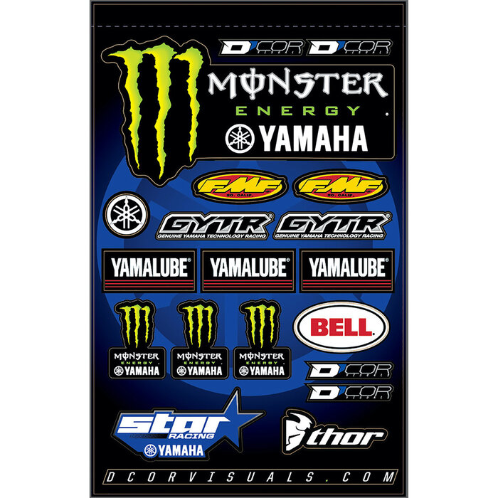 D'COR Visuals Sticker Bogen Yamaha GYTR Star Monster